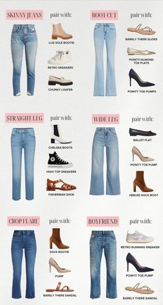 [PaidLink] Whether You're A Fan Of Elegant Pumps Or Comfortable Sneakers, We've Got Your Jean Obsession Covered. From Classic To Casual, We're Dishing Out Expert Tips On How To Flawlessly Match Shoes With Your Favorite Denim Styles. Dive Into Our Guide And Make A Statement With Every Step You Take! #classiccasualoutfitsforwomen Vestiti In Jeans, Alledaagse Outfits, Elegant Pumps, Fesyen Rambut, Fashion Capsule Wardrobe, Fashion Top Outfits, Quick Outfits, Fashion Vocabulary, Everyday Fashion Outfits