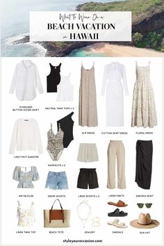 what to pack for a beach vacation in hawaii