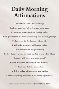 Quotes To Read In The Morning, How To Affirm, Affirmation Of The Day Motivation, Personal Affirmations Motivation, How To Have A Great Day, 10 Ways To Show Up For Yourself, Affirmations For Socializing, Daily Affirmations For Women Every Day, How To Have A Good Day