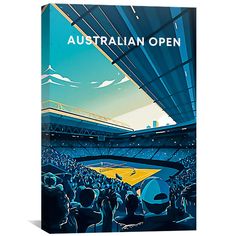 Australian Open Canvas Art Clock Canvas French Open, Tela, Tennis Events, Grand Slam Tennis, Cement Look Tile, Natural Stone Pavers, Concrete Look Tile, Coping Stone, Marble Look Tile