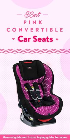 the pink convertible car seat has polka dots on it and is also available for purchase