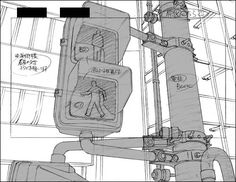 a drawing of a traffic light with instructions on how to use the walk signal for pedestrians