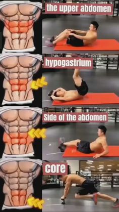 an image of a man doing exercises on his stomach and back with the caption that reads
