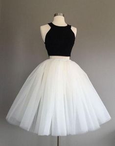 Graduation Dresses, Ivory Tulle Skirt, Adult Tulle Skirt, White Homecoming Dresses, Cute Homecoming Dresses, Two Piece Homecoming Dress, Short Prom Dress, Modieuze Outfits, Image Processing