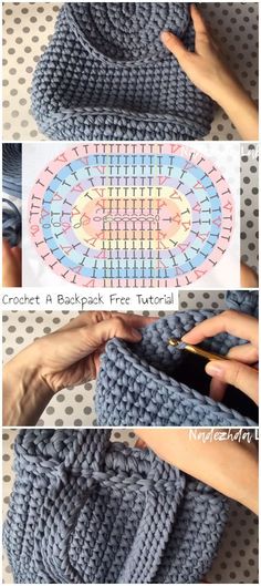 crochet a backpack free pattern and instructions to make it in any size or color