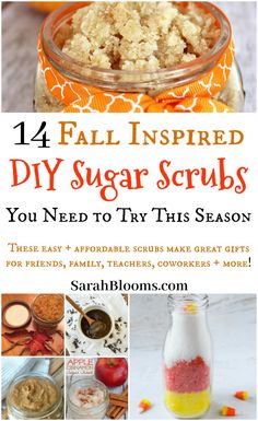 14 DIY Sugar Scrubs Perfect for Fall Diy Sugar Scrubs, Essential Oils For Face, Cinnamon Pumpkin, Face Oils, Sugar Scrub Recipe