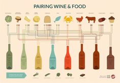 .Pairing Wine and Food [infographic] Make Up Tricks, Food Pairings Chart, Wine Pairings Chart, 1000 Lifehacks, Wine Folly, Wine And Food, Food Infographic, Wine Food Pairing, Moet Chandon