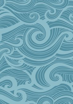 an abstract blue background with wavy waves