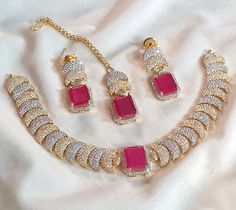 Zircon Necklace set Rs 4700 only #necklaceset #zircon #earrings #teeka #stonejewellery #kundanjewellery #bridaljewellery #zirconjewellery #hyderabadijewellery #traditionaljewellery #casualjewellery #casualwear #fatimajewels #karachi #lahore #islamabad #pakistan #uk #usa #uae #saudiarabia #partywear #bridalwear #jewellery #jewellerylovers #weddingseason #jewelsbyfatimakhan Zircon Necklace, Zircon Earrings