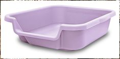 Kitty Go Here Litter Box Senior Cat Litter Box (20"x15"x5", Storybook Lavender) Small Dog House, Cat Litter Box Enclosure, Kitty Litter, Litter Box Enclosure, Pet Gear, Cat Condo