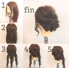 Wavy Hairstyles, Scene Hair, Easy Hairstyle, Fancy Up Dos, Fancy Hair, Up Dos, Up Dos For Medium Hair, Updo Hairstyles, Fancy Hairstyles