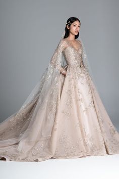 Paolo Sebastian Bridal, Colorful Gown, Paolo Sebastian, Pretty Floral Dress, Spring Wedding Dress, Collection Couture, 2020 Wedding Dresses, The Passage, Spring Couture