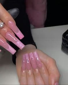 Xl Long Acrylic Nails Pink, Xl Acrylic Nails, Xl Long Acrylic Nails, Extra Long Acrylic Nails, Long Pink Nails, Long Acrylic Nail Designs, Drip Nails, Colored Acrylic Nails, Acylic Nails