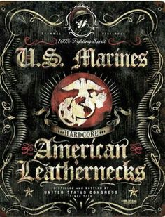 the u s marines and american leathernecks sign