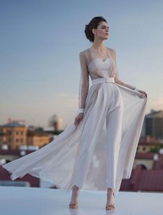 Sizzler White Wedding Dress White Wedding Jumpsuit, Women Wedding Suit, Wedding Suit Women, Wedding Suits For Bride, White Jumpsuit Wedding, White Wedding Suit, Wedding Pantsuit, Women Suits Wedding, Wedding Dress Suit