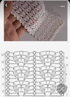 the instructions for crochet lace