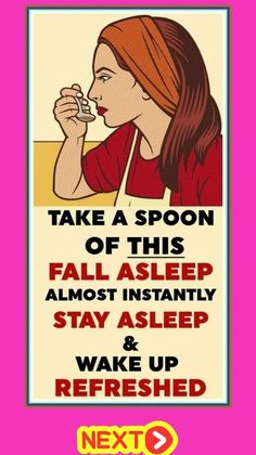 TAKE A SPOON OF THIS FALL ASLEEP ALMOST INSTANTLY STAY ASLEEP & WAKE UP REFRESHED What Is Health, Wake Up Refreshed, Healthy Facts, Highlights Hair, Daily Health Tips