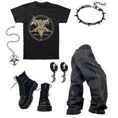 #venom #metalhead Metalhead Accessories, Metalhead Fashion Men, Metalhead Outfits Men, Metal Head Outfits Men, Metalhead Outfit Men, Metalhead Clothes, Skater Grunge Outfits
