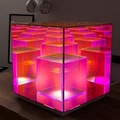 the cubes are all lit up and ready to be used