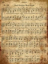 an old music sheet with musical notations on it