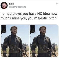 two pictures of the same man in armor, one has his hands on his hips