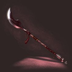 Glaive Concept Art, Magic Glaive, Glaive Design, Dnd Glaive, Glaive Dnd, Bow Staff, Fantasy Blade, Monster Hunt