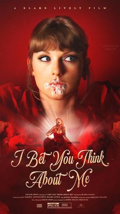 the movie poster for i bet you think about me, which features an image of a woman