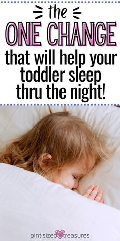 This change is monumental in helping your toddler sleep through the night! Find out what it is from Pint-sized Treasures. Every parent knows that toddlers getting a full night's rest is a necessity for healthy kids and parents! Try this to help yourself and your toddler. Find out what you can do to help your toddler today! Christian Parenting, Hygiene Hacks, Help Yourself, Sleeping Through The Night, Mom Advice