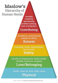 the maslow's hierarchy of human needs