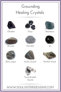 Grounding Crystals, Crystal Guide, Chakra Healing Crystals, Tourmalinated Quartz, Healing Crystal Jewelry