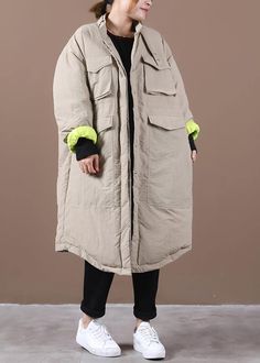 Plus Size Winter Jackets, Black Winter Coat, Minimalist Capsule Wardrobe, Plus Size Winter, Women Plus Size, Winter Jacket, Stand Collar, Warm Winter, Winter Coat