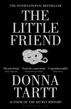 the book cover for the little friend by donna tartt, with an elephant on it