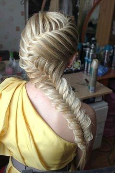 Wedding Hair Easy Fishtail Braid, Fishtail Braid Hairstyles, Fishtail Braid, Cool Braids