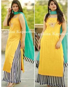 Kurti Plazo Fashion Styles, Kurti Plazo, Orang India, Gaun Fashion, Long Kurti, Simple Kurti Designs, Fancy Kurti, Pakistani Fashion Casual