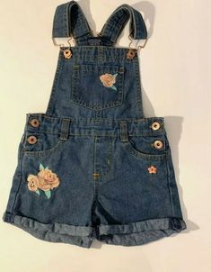 Too Limited Flower Toddler Girls Size 2T Blue Denim Overalls. Condition is "Pre-owned" but like new. Overalls, Toddler Girls, Toddler Overalls, Limited Too, Flower Patch, Denim Overalls, Overall Shorts, Toddler Girl, Blue Denim