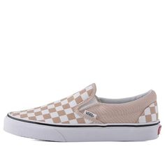 Vans Classic Slip-On 'Checkerboard Frappe' VN0A38F7QCO Sneakers Vans, Vans Slip On, Men's Vans, Vans Sneakers, Vans Classic Slip On, Mens Vans, Vans Classic, Frappe, Skate Shoes