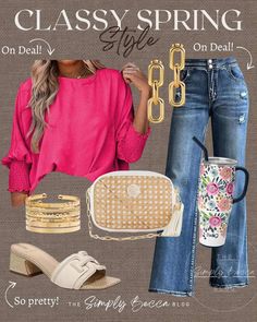 Spring Work Outfits Office Chic Classy, Jean Day At Work Outfits, Banquet Outfits For Women, Mothers Day Outfit Ideas, Outfits Con Jeans, Spring Summer Fashion Trends, Boho Summer Outfits