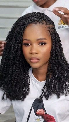 Braided Hairstyles For Oval Face Shape Black Women, Fall Crochet Hairstyles For Black Women, Afro Bulk Twist Hairstyles Kenya, Short Bohemian Twist, Micro Nubian Twist, Mini Twist Braids, Long Twisted Braids, Nubian Twist Hairstyles, Faux Locs For Black Women