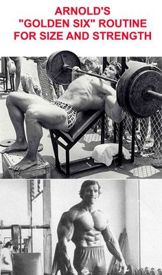 an image of a man doing exercises on the same bench and another photo of his body