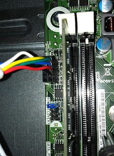 the inside of a computer motherboard with wires and connectors