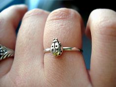 Lady bug ring! Ladybug Ring, Bug Ring, Crazy Earrings, Lady Beetle, Alpha Sigma, Sigma Alpha, Alpha Sigma Alpha, Lady Bugs, Funky Outfits