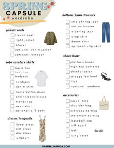 Outfit Must Haves List, Spring Capsule Wardrobe 2022, Baguio Outfit, Capsule 2023, Capsule Clothing, Lifestyle Upgrade, Traditional Wardrobe, Style Capsule Wardrobe