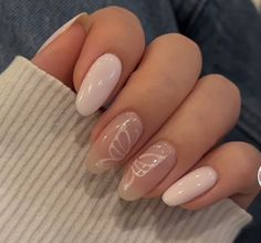 Oval Nails Butterfly, Manikur Kuku, Subtle Nails, Summery Nails, Basic Nails, Blush Nails, Her Nails