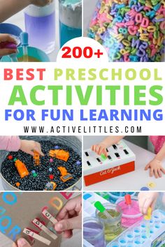 the best preschool activities for fun learning with letters and numbers, including letter recognitions