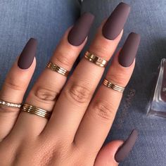 We have gathered only the best coffin style nails here. So, it is all up to you now to choose your perfect one and to shine bright! Brown Nail, Nail Glossy, Classic Nail, Nails Brown, Nail Brown, Short Coffin Nails, Nails 2022, Fall Acrylic Nails