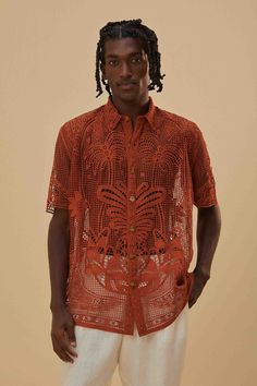 Tropical Guipire Unisex Shirt – FARM Rio Vacation Outfit For Men, Ashanti Fashion, Mens Fashion Aesthetic, 70s Mens Fashion, Island Wear, Boy Dress, Tropical Fashion, Tropical Shirts, Mens Outfit Inspiration