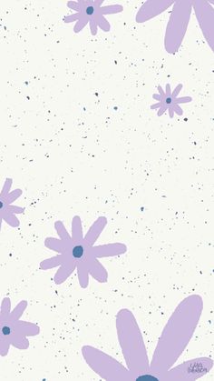 purple flowers on a white background with speckles