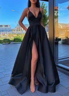 Red Long Prom Dresses, Gaun Koktail, Prom Dresses A Line, Mode Retro, Prom Dresses Black, Cheap Prom Dresses Long, Trendy Prom Dresses