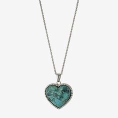 Included: 1 Pendant(s), 1 Chain(s)Features: Nickel FreeJewelry Closure: Lobster ClaspLink Construction: SemisolidShape: HeartStone Cut: HeartMetal Color: WhiteChain Length: 18 InchChain Width: 1.2 MillimetersChain Gauge: 025Pendant Length: 22.3mmPendant Width: 22.3mmMetal: Sterling SilverChain Construction: RopeCare: Wipe CleanStone Type: 1 Enhanced TurquoiseAuthenticity: Enhanced TurquoiseNecklace Type: Pendant NecklacesCountry of Origin: Imported Sterling Silver Heart Pendant, Silver Heart Pendant, Sterling Silver Heart, Blue Turquoise, Heart Pendant Necklace, Turquoise Sterling Silver, Silver Heart, Type 1, Turquoise Blue