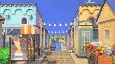 Acnh Disneyland, Animal Crossing Town, Acnh Town, Summer Island, Island Town, City Island, Acnh Designs